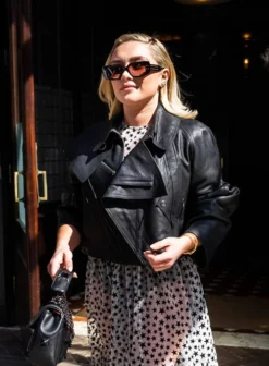 FLORENCE PUGH LEATHER JACKET