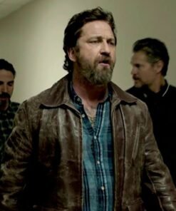 Gerard Butler Den of Thieves Leather Jacket