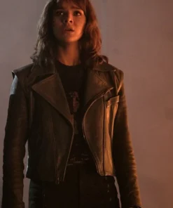 HAILEE STEINFELD BUMBLEBEE LEATHER JACKET