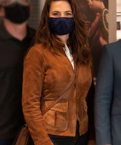 HAYLEY ATWELL MISSION IMPOSSIBLE LEATHER JACKET