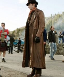 Hugh Jackman the Prestige Leather Long Coat