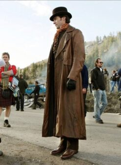 Hugh Jackman the Prestige Leather Long Coat