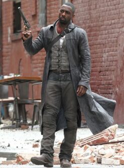Idris Elba the Dark Tower Leather Long Coat