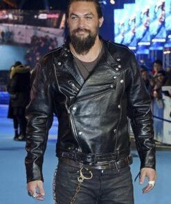 Jason Momoa Aquaman Premiere Leather Jacket
