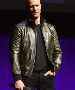 JASON STATHAM HOBBS SHAW LEATHER JACKET