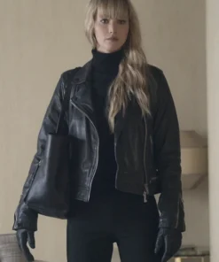 JENNIFER LAWRENCE RED SPARROW LEATHER JACKET