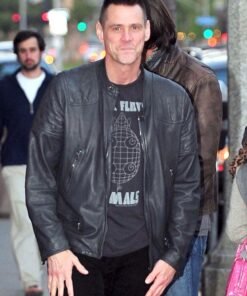 Jim Carrey Leather Jacket Black