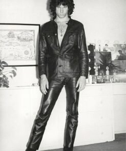 Jim Morrison Leather Jacket Black