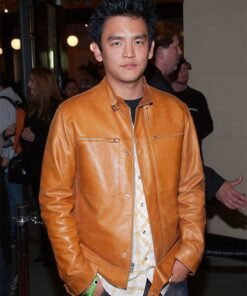 JOHN CHO LEATHER JACKET BROWN