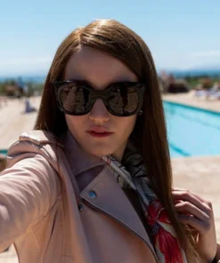 JULIA GARNER INVENTING ANNA LEATHER JACKET