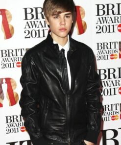 Justin Bieber The Brit Awards Leather Jacket