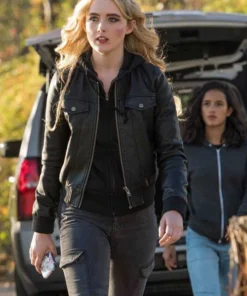KATHRYN NEWTON SUPERNATURAL LEATHER JACKET