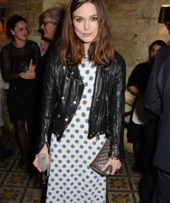 KEIRA KNIGHTLEY LEATHER JACKET