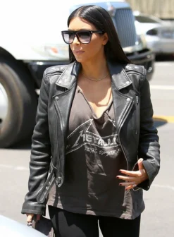 KIM KARDASHIAN LEATHER JACKET