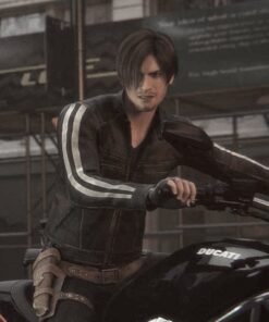 Leon Kennedy Resident Evil Vendetta Leather Jacket