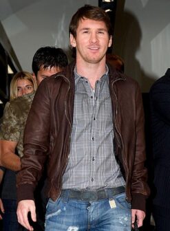 Lionel Messi Leather Jacket