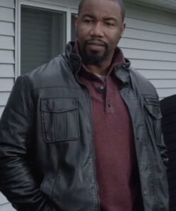 MICHAEL JAI WHITE CHAIN OF COMMAND LEATHER JACKET