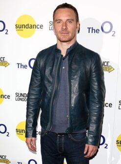 Michael Fassbender Leather Jacket Black