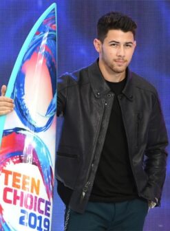 Nick Jonas Leather Jacket