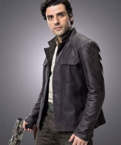 OSCAR ISAAC STAR WARS: THE LAST JEDI LEATHER JACKET