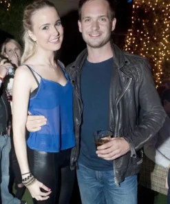 PATRICK J ADAMS LEATHER JACKET