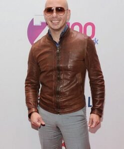 PITBULL LEATHER JACKET BROWN