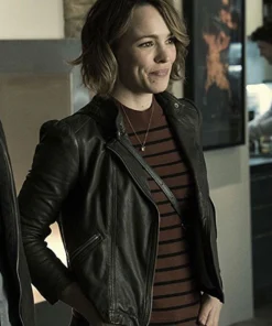 RACHEL MCADAMS GAME NIGHT LEATHER JACKET