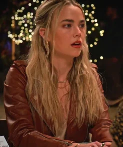 REBECCA RITTENHOUSE MAGGIE LEATHER JACKET