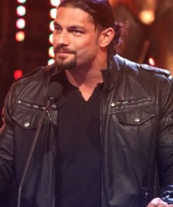 ROMAN REIGNS SLAMMY AWARD SUPERSTAR OF THE YEAR LEATHER JACKET