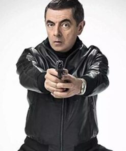 ROWAN ATKINSON JOHNNY ENGLISH STRIKES AGAIN LEATHER JACKET