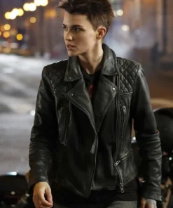 RUBY ROSE BATWOMAN LEATHER JACKET