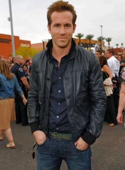 RYAN REYNOLDS CELEBRITY LEATHER JACKET