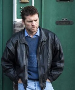 SAM WORTHINGTON LEATHER JACKET