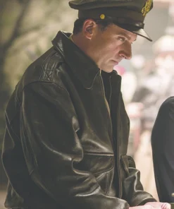 STEVE CARELL WELCOME TO MARWEN BOMBER LEATHER JACKET