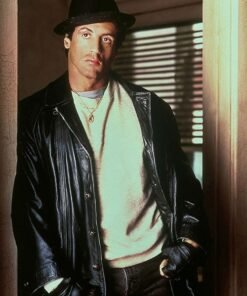 Sylvester Stallone Rocky 2 Leather Trench Coat