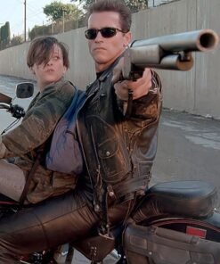 Terminator 2 Arnold Schwarzenegger Leather Jacket