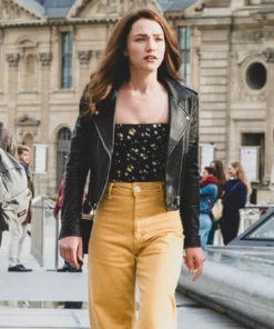 VIOLETT BEANE GOD FRIENDED ME LEATHER JACKET