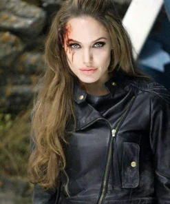 ANGELINA JOLIE WANTED LEATHER JACKET