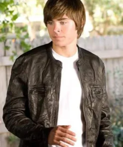 ZAC EFRON 17 AGAIN LEATHER JACKET