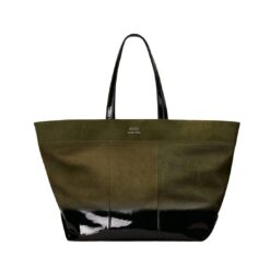 EAST WEST MAXI AMI SHOPPING BAG IN OLIVE