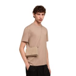 AMI VOULEZ VOUS WALLET STRAP IN LIGHT BEIGE