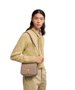 AMI Small Paris Paris Bag IN LIGHT TAPUE