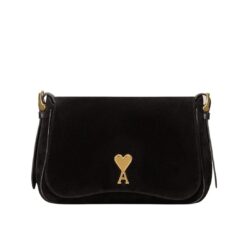 AMI PANAME PANAME SATCHEL BAGIN BLACK