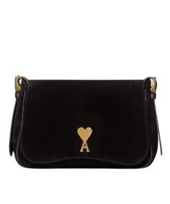 AMI PANAME PANAME SATCHEL BAGIN BLACK