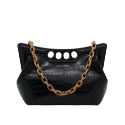 ALEXANDER MCQUEEN WOMEN'S THE PEAK BAG SMALL IN BLACK