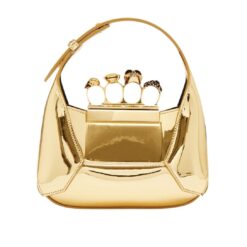 ALEXANDER MCQUEEN WOMEN'S THE JEWELLED HOBO MINI BAG IN GOLD