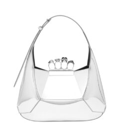 ALEXANDER MCQUEEN WOMEN'S THE JEWELLED HOBO BAG IN SILVER