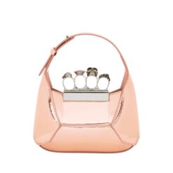 ALEXANDER MCQUEEN WOMEN'S THE JEWELLED HOBO MINI BAG IN COPPER