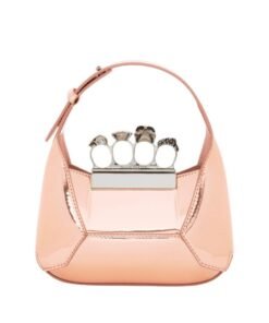 ALEXANDER MCQUEEN WOMEN'S THE JEWELLED HOBO MINI BAG IN COPPER