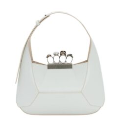 ALEXANDER MCQUEEN WOMEN'S THE JEWELLED HOBO BAG IN IVORY